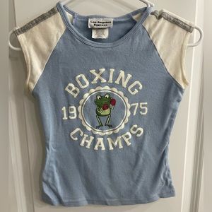 Vintage juniors T-shirt with frog
